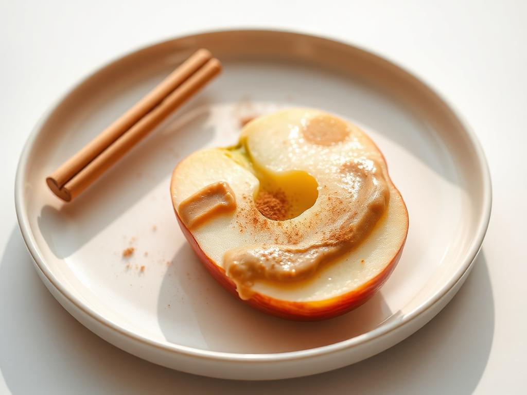 Apple & peanut butter rounds