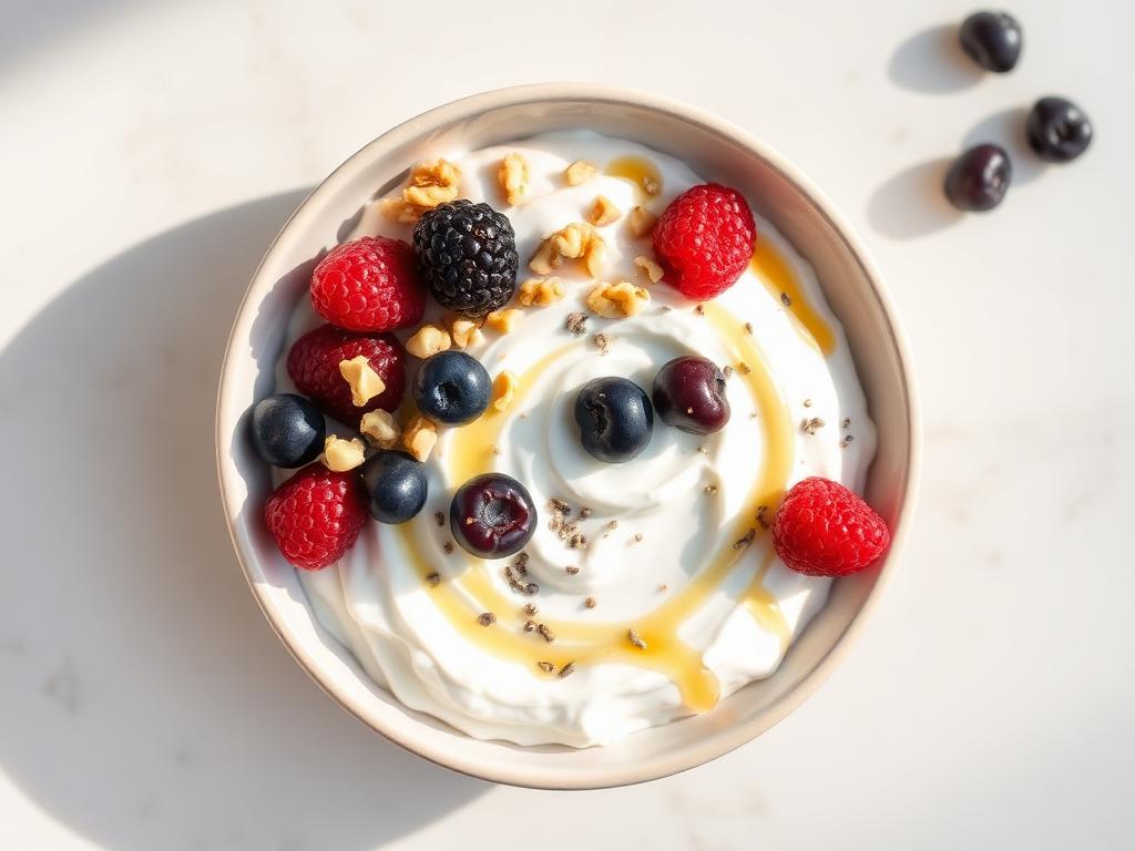 Cottage cheese berry bowl