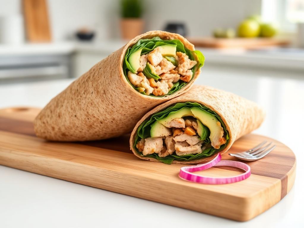 Chicken & avocado power wrap