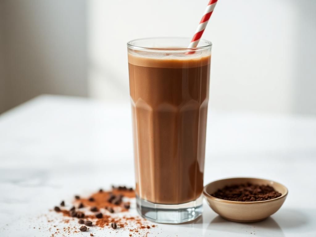 Chocolate peanut protein shake