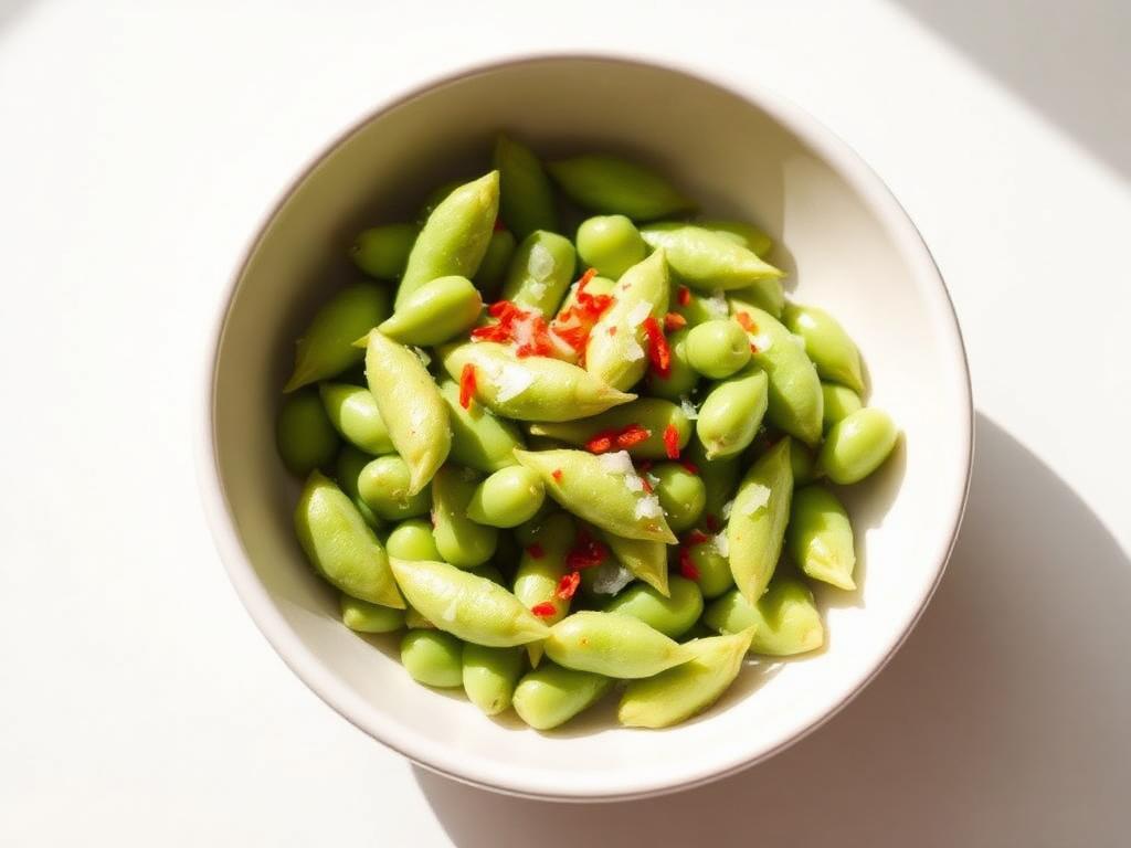 Chilli salt edamame
