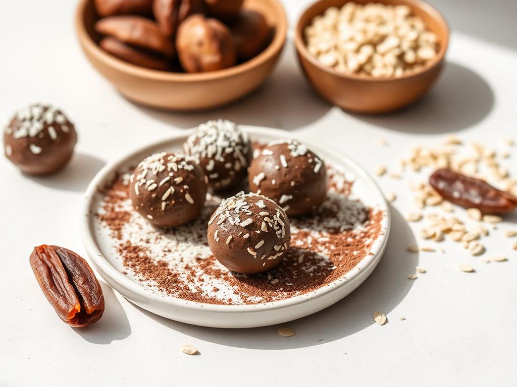 Cacao protein energy balls