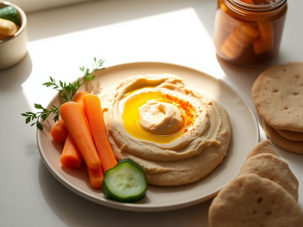 Hummus & crudité plate