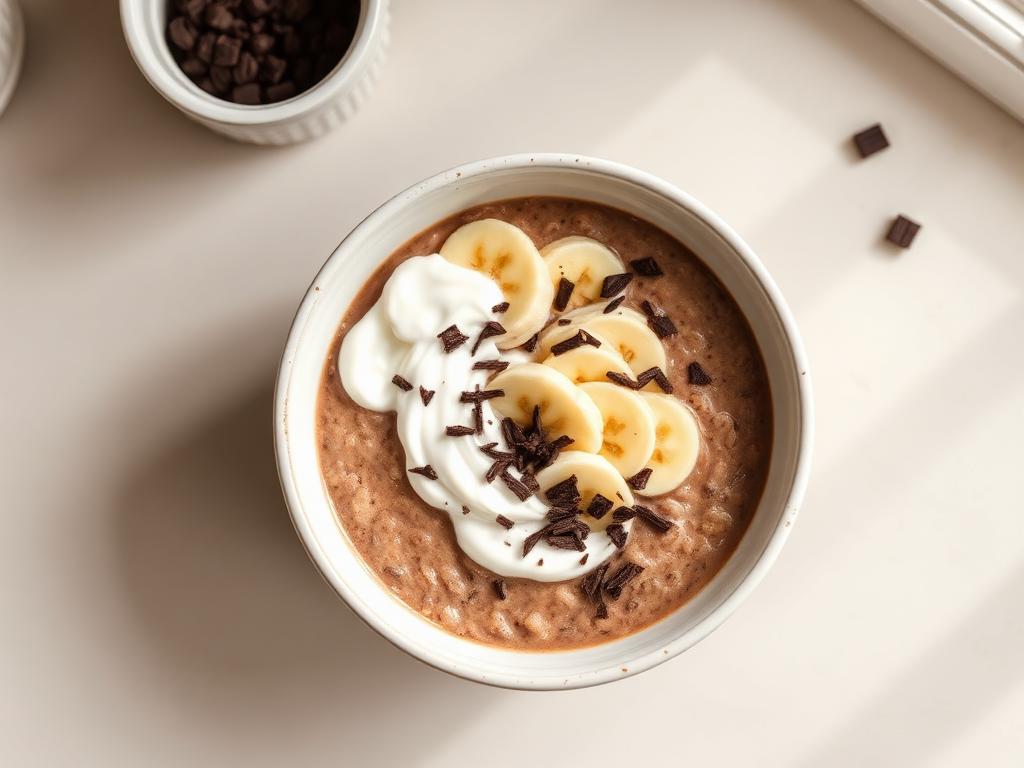Chocolate protein oats