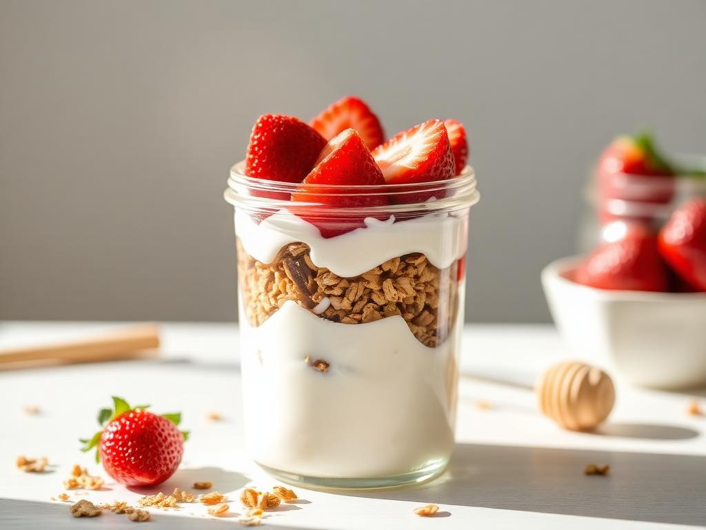 Greek yoghurt & granola parfait